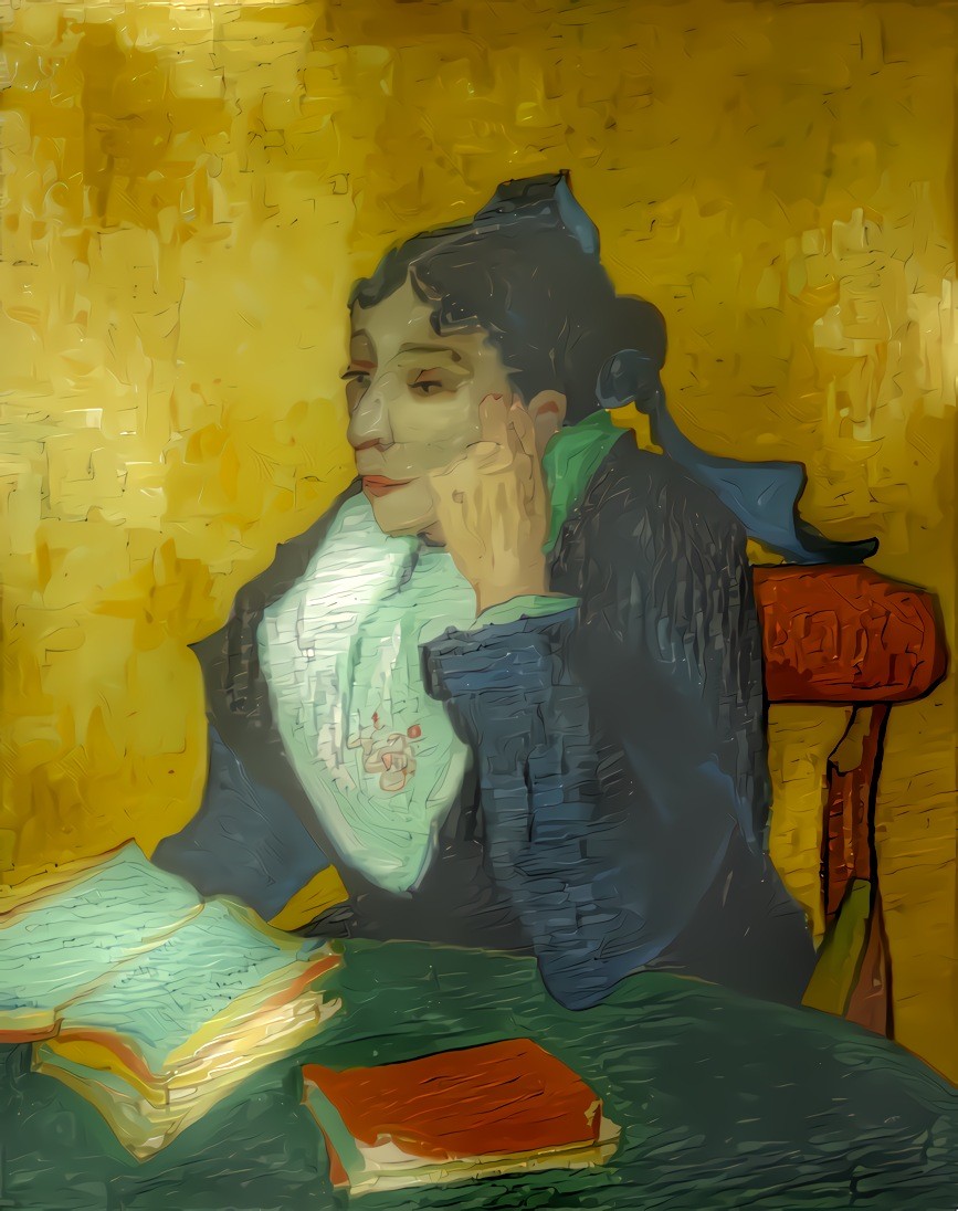 Madame Joseph-Michel Ginoux (1888–1889) by Vincent Van Gogh. Original from the MET Museum.