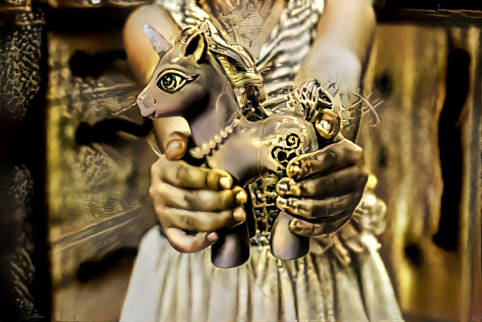 Stock: www.pexels.com/photo/child-holding-unicorn-toy-6191/ www.pexels.com/photo/brass-pocket-watches-678248/