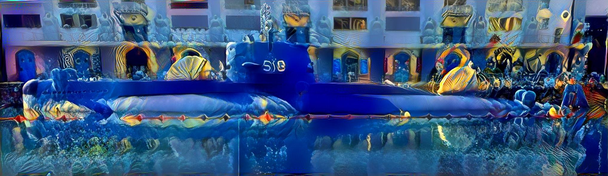 When the yellow submarine becomes blue...