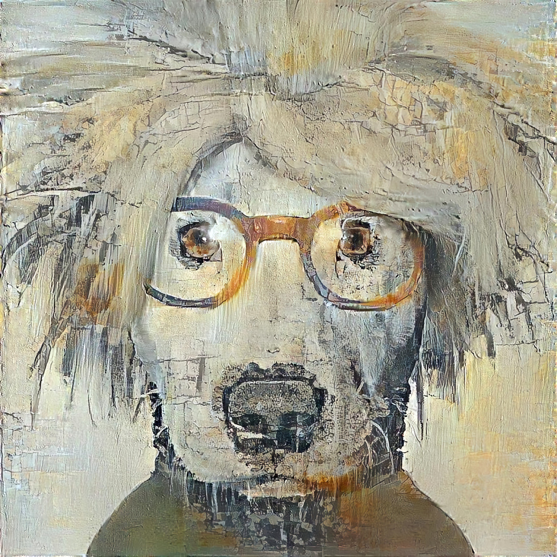 andy warhol dog ~ painting