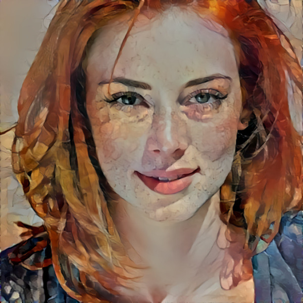 Deep Dream: Redhead Beauty