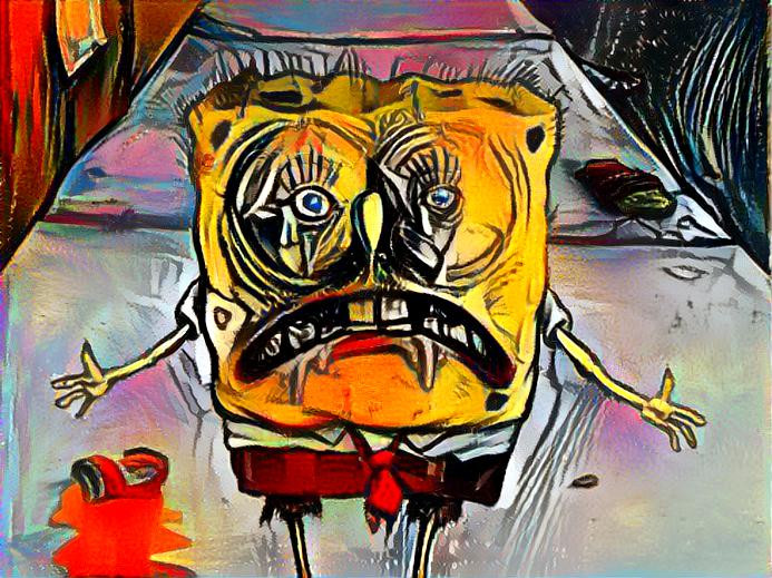 SpongeBob after 4 weeks of Meth