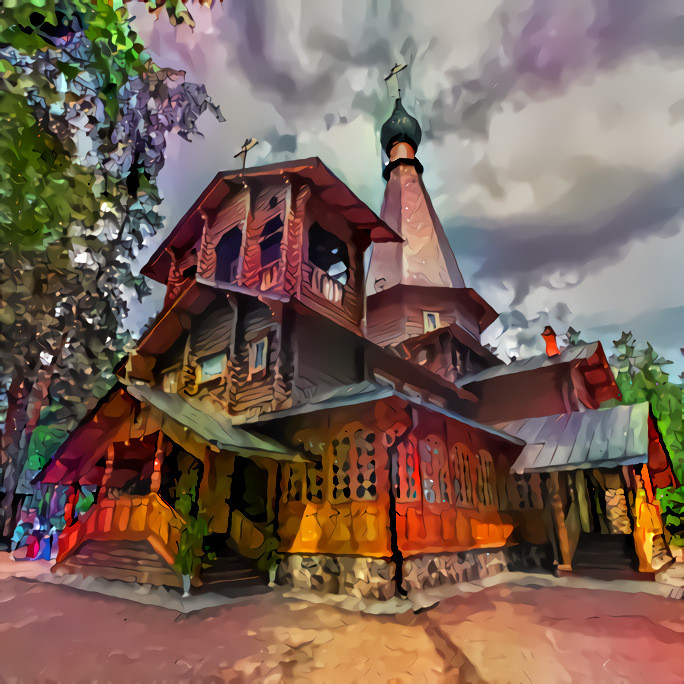 The church of the Mother of God in Vyritsa (Вырица), suburb of St.Petersburg