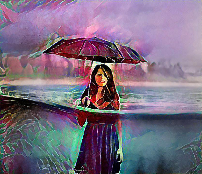 Water Rain Girl