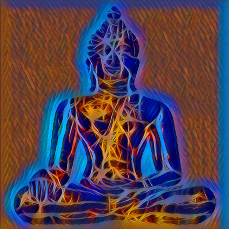 Buddha Blue Shadow