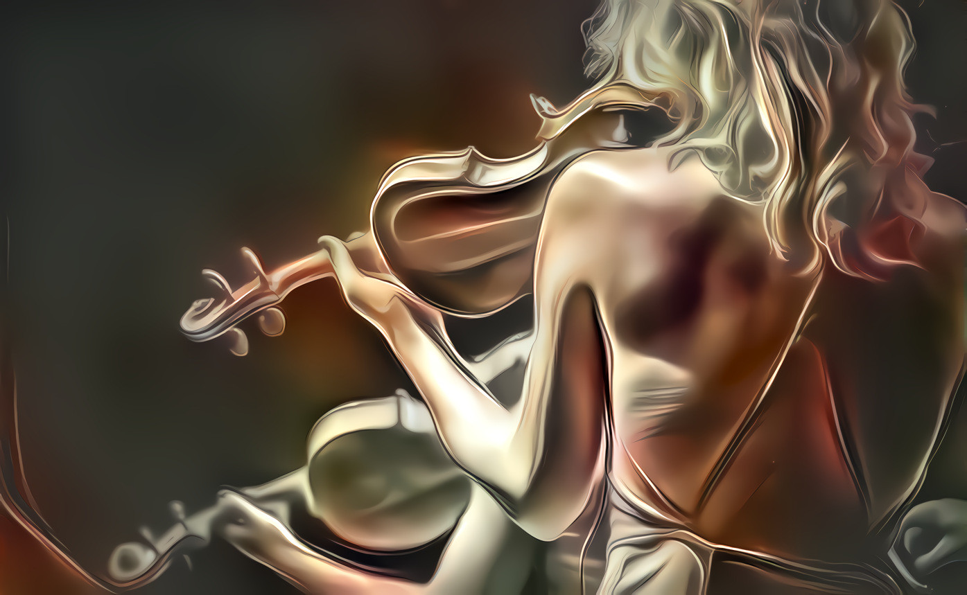 Girl with violin