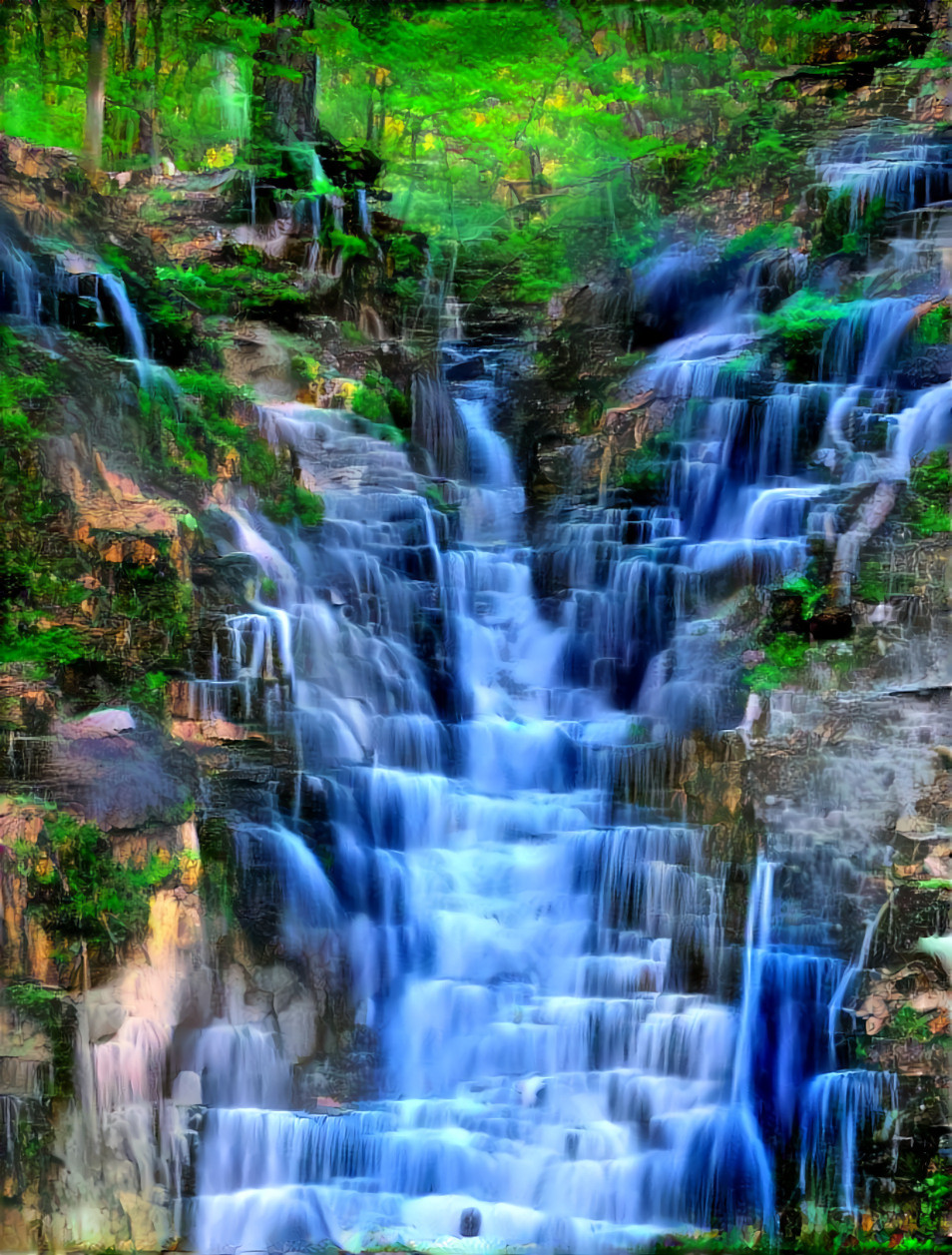 A trail in Kazimierz but it's a waterfall