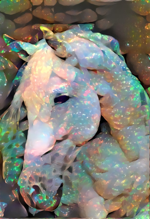 DREAM HORSE OPAL - 2 deep style layer experiment