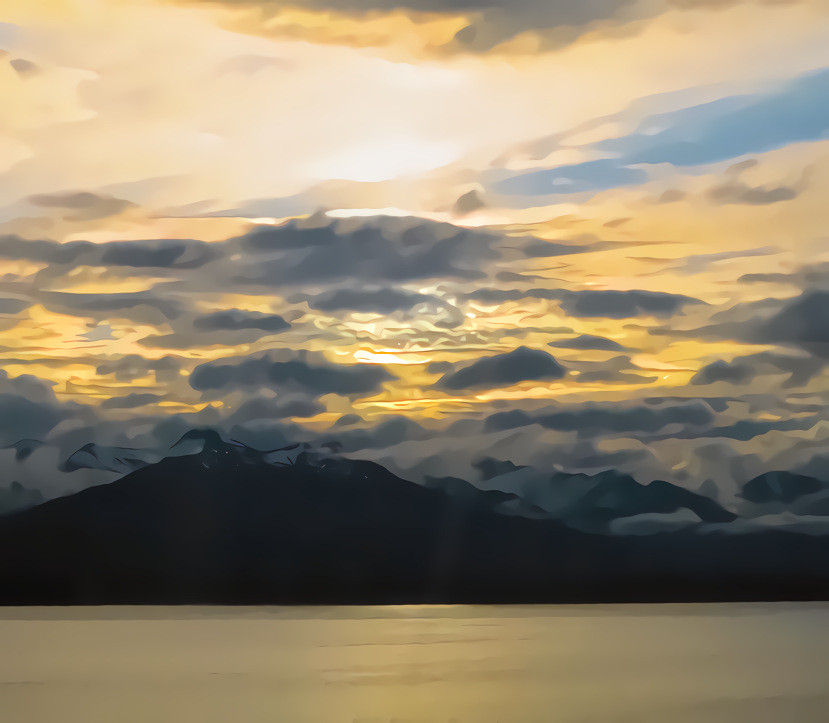 Alaska sunset