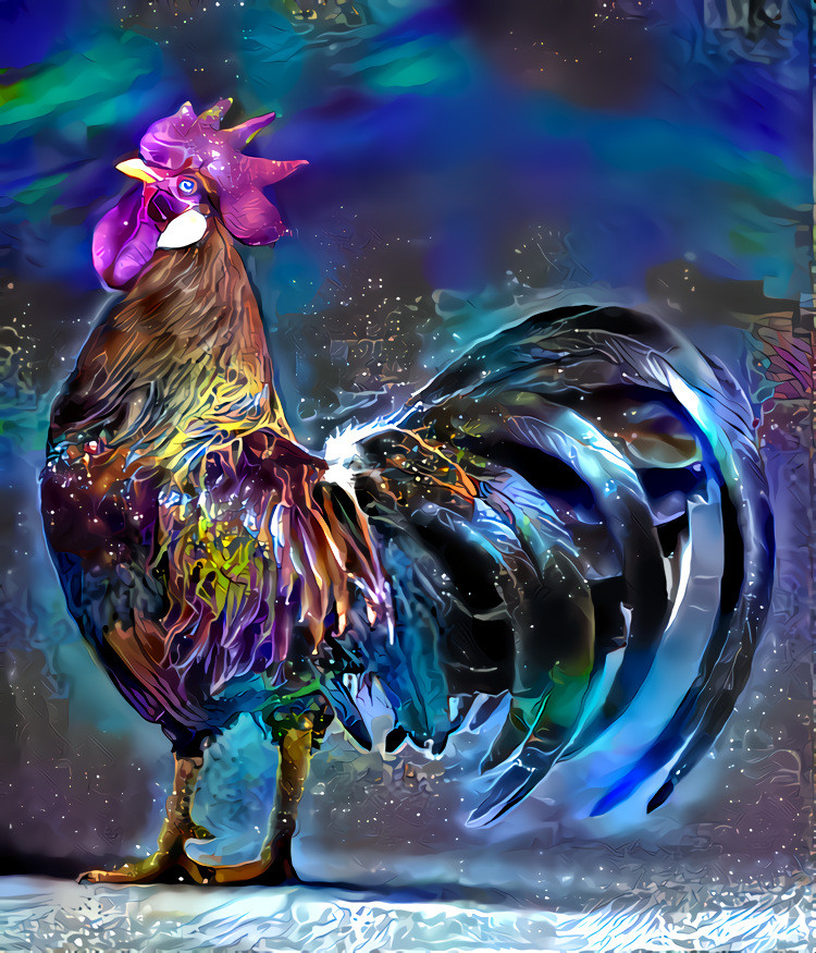 Proud Bantam Rooster