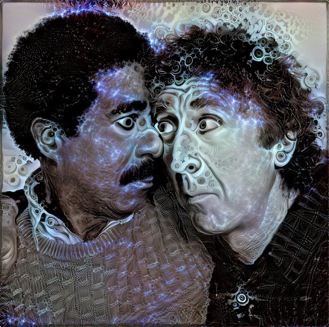 Richard Pryor and Gene Wilder, style by Fire Hot Indeed https://i.imgur.com/NCzcXWw.jpg