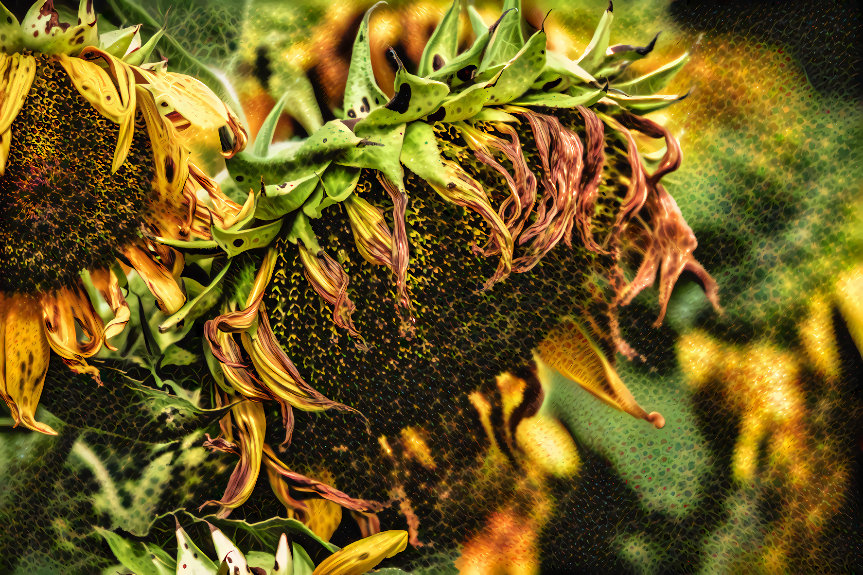 Dried Sunflowers