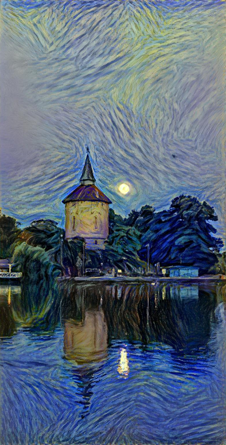 #Pildammsparken #malmö Old #WaterTower [Starry Nigt]