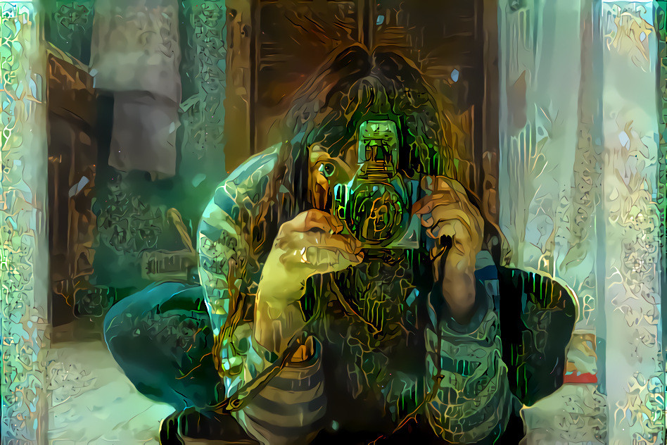 Redreaming The Artist in Green ©Redreamer Base image