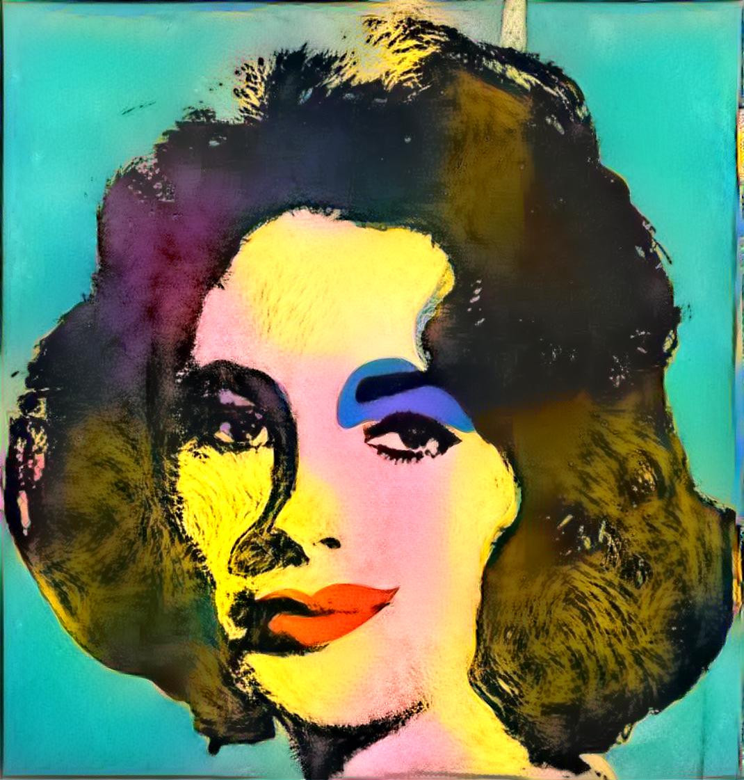 Liz Taylor by Andy Warhol