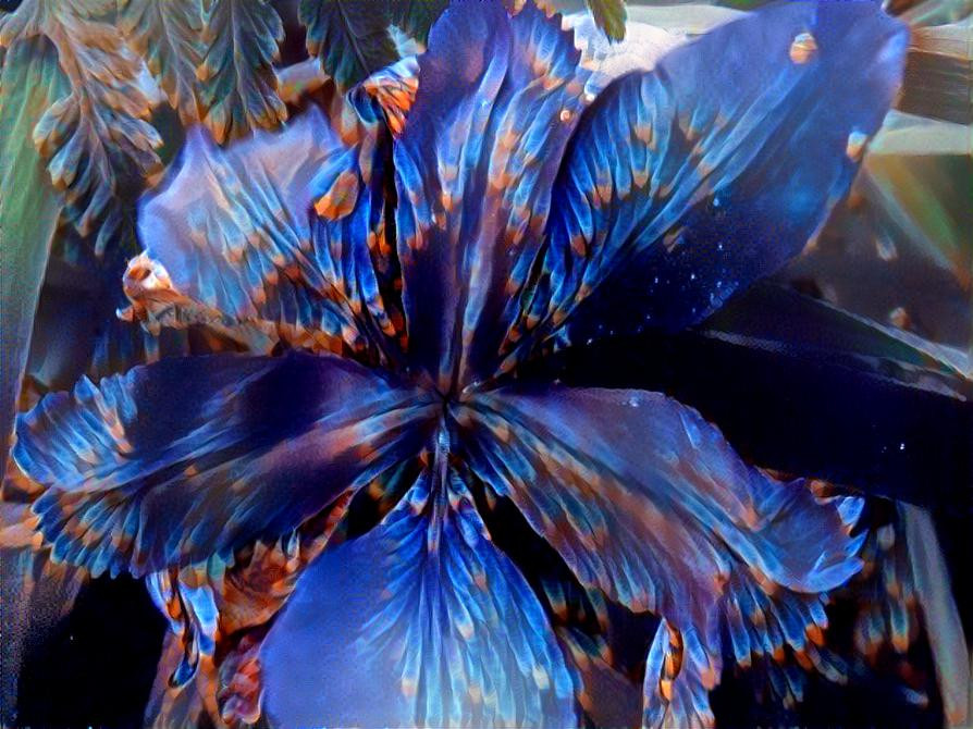 Bright Blue Petals