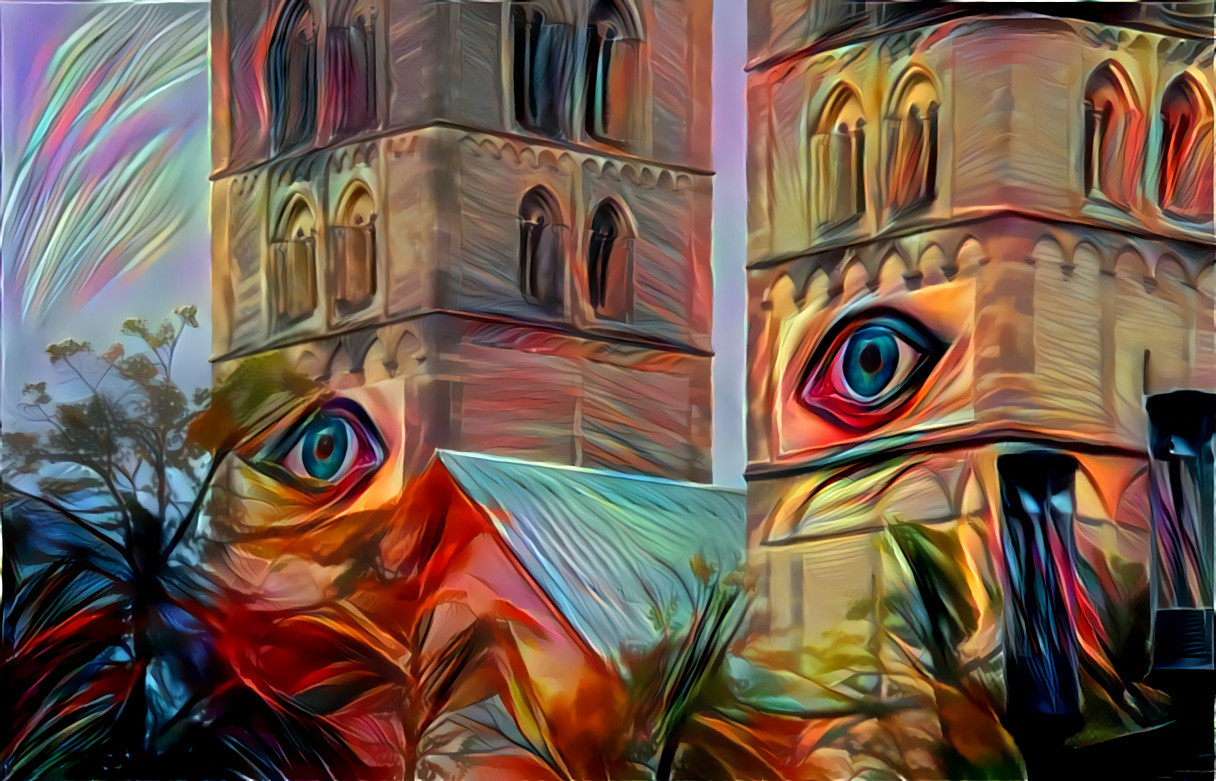 Artwork "Eye for Eye" by Pascale Feitner at Münster Cathedral (Germany)