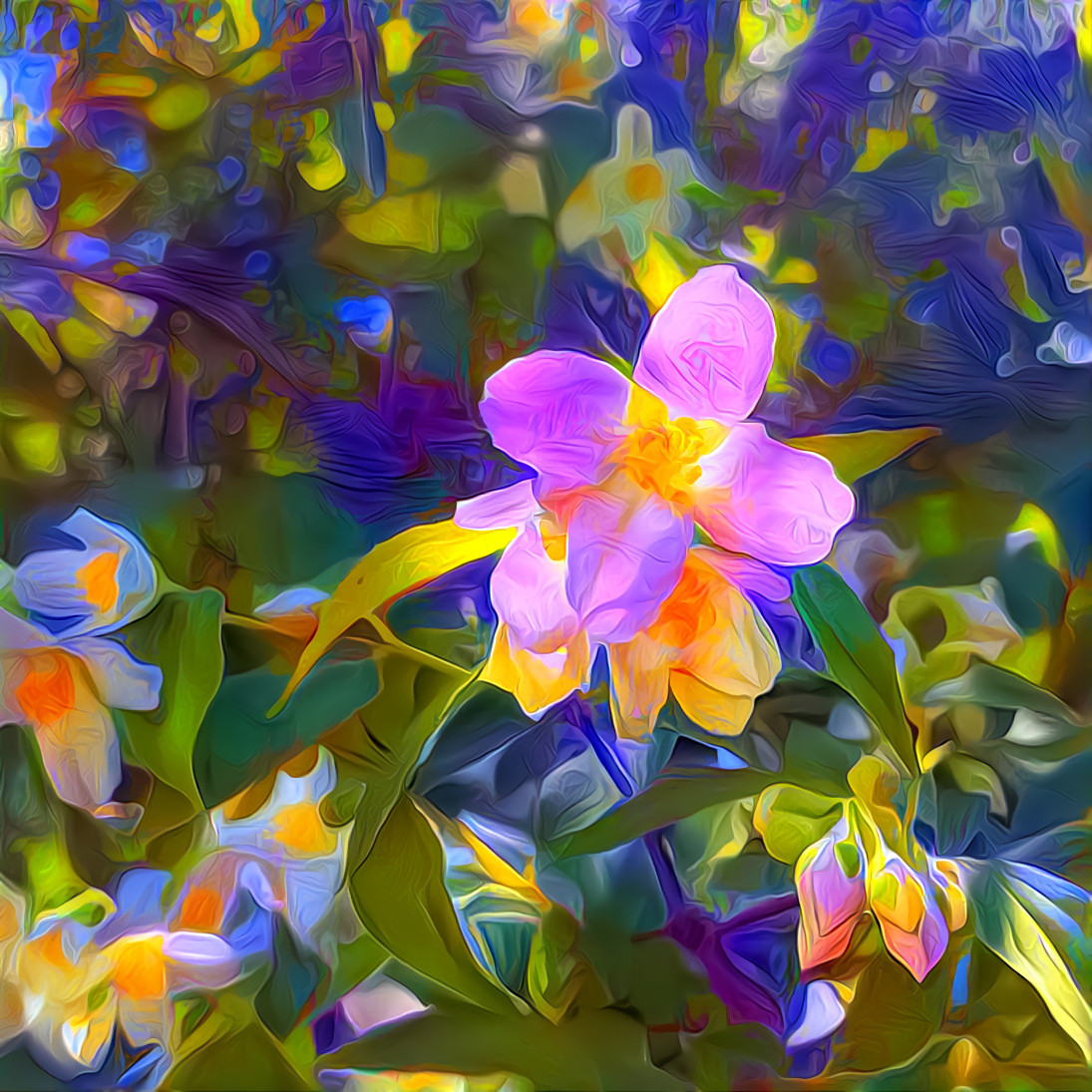 Iridescent Spring Flowers