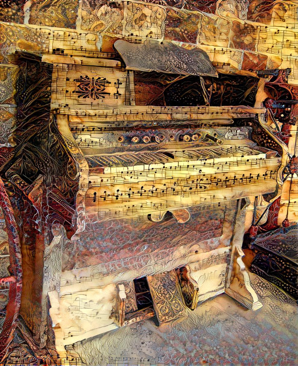 Vintage Piano - Bearded Dragon Hotel Tamborine