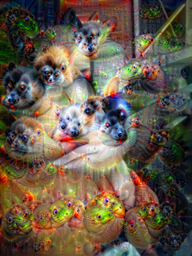 Deep dream Raven