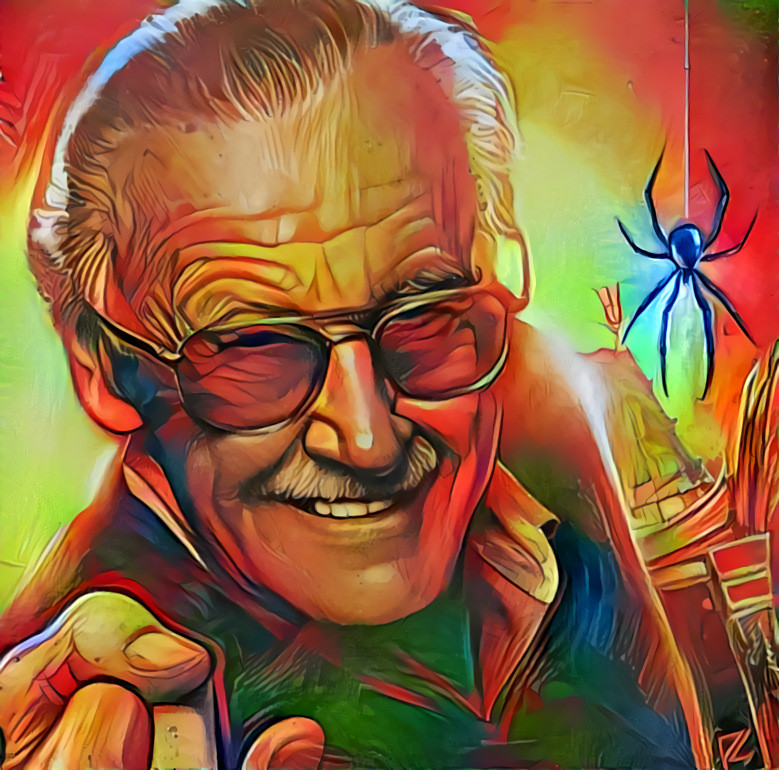 "Tribute to Stan Lee" (04) _ original image: author unknown