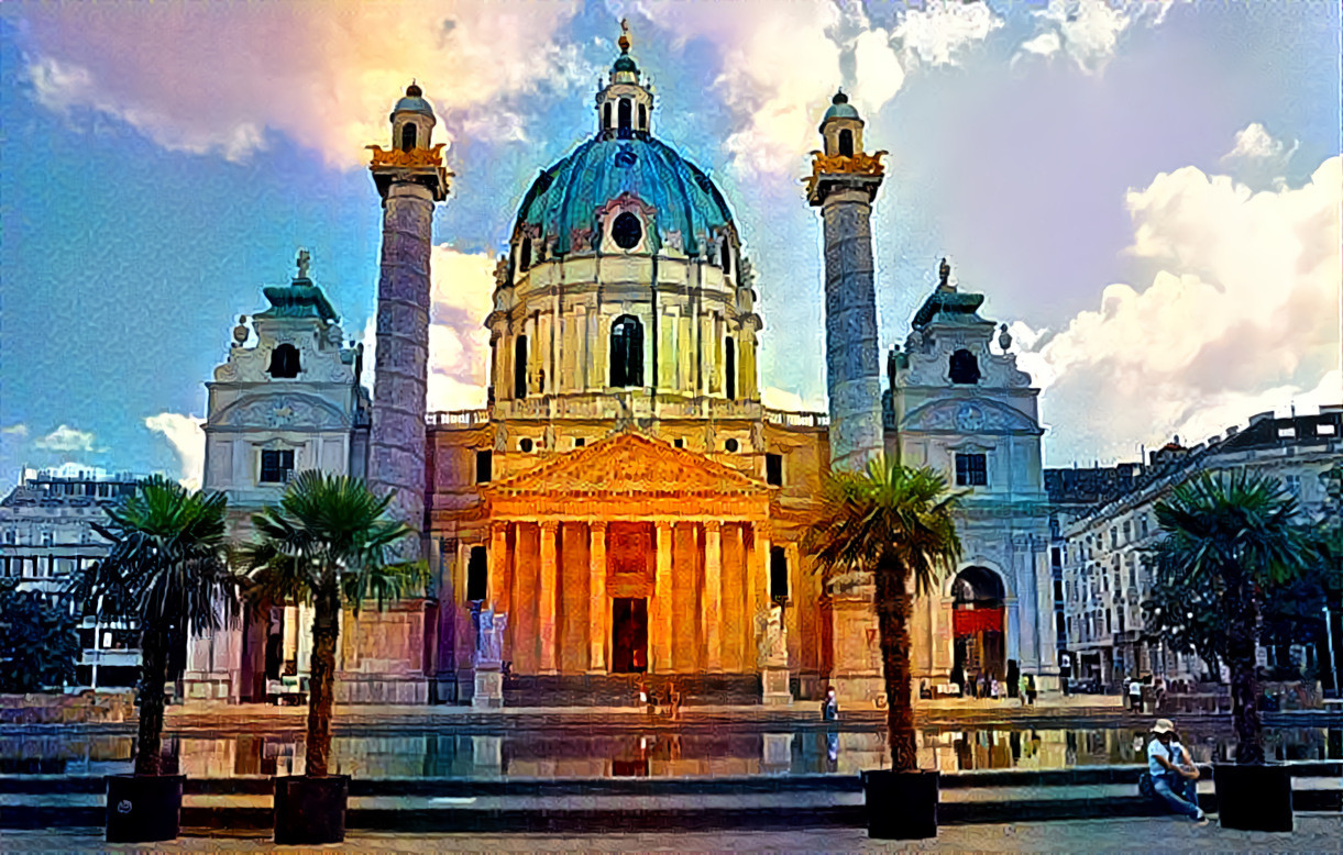 Rektoratskirche St. Karl Borromäus, commonly called the Karlskirche, Wien (Austria)