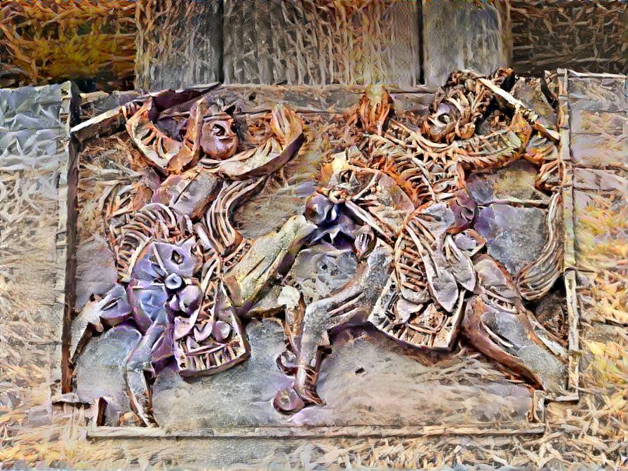 horsemen carving