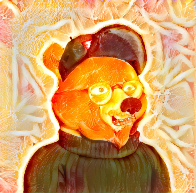 Orange bear