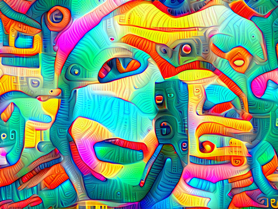 Technicolour oozy totem