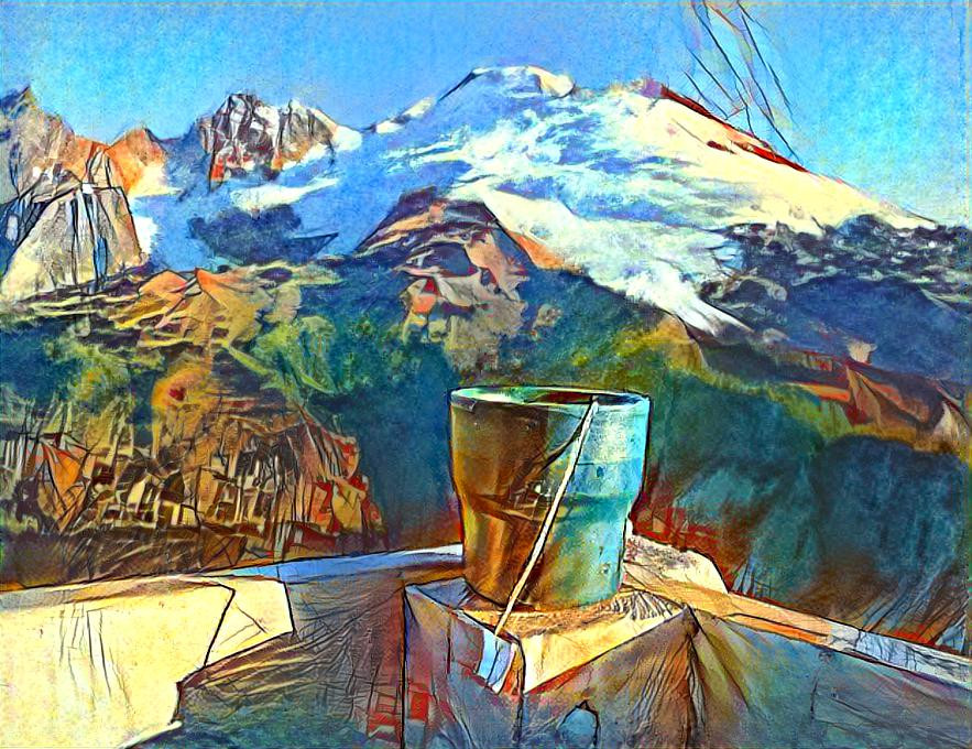 Tea in a fire lookout