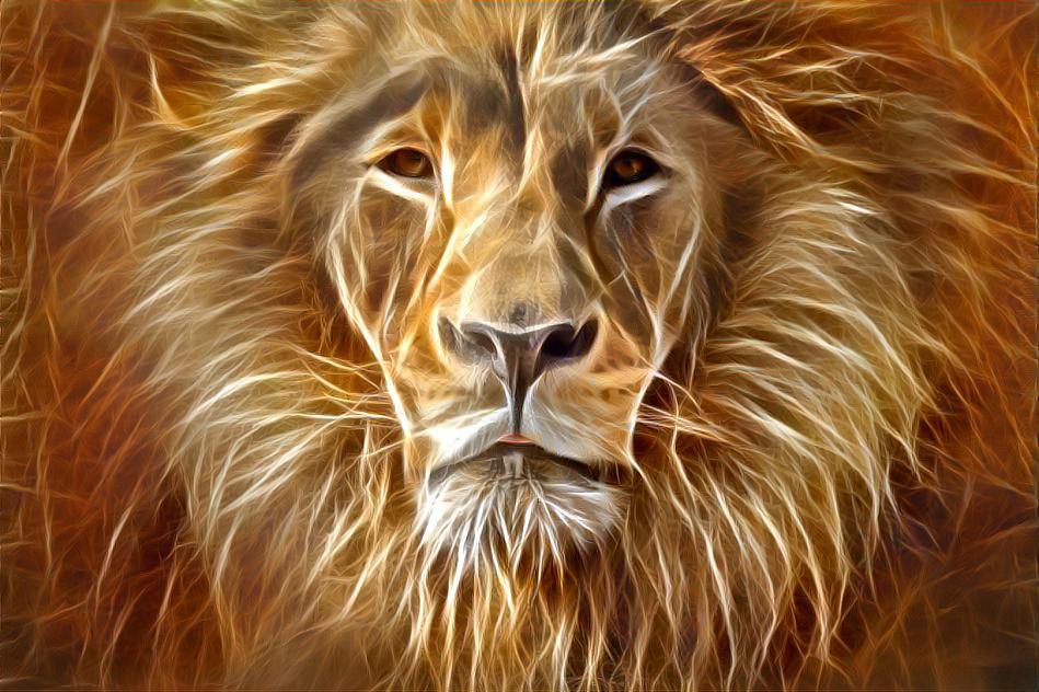 Deep Dream: Lion (Ver.4)