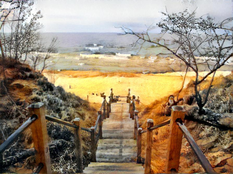 Stairway to Lake Michigan