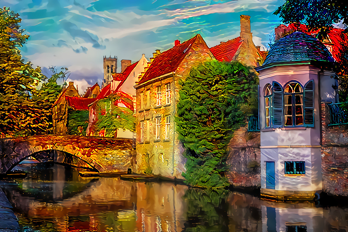 Canal in Bruges, Belgium