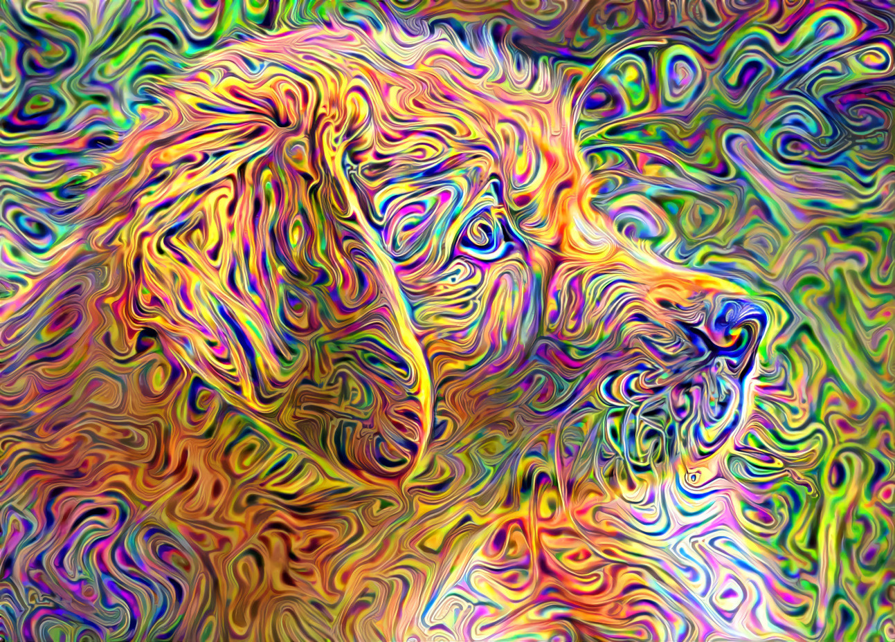 Golden Retriever Dreams - Style Art by Daniel W. Prust