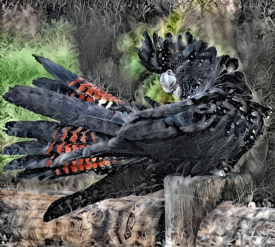 Female Red Tailed Black Cockatoo