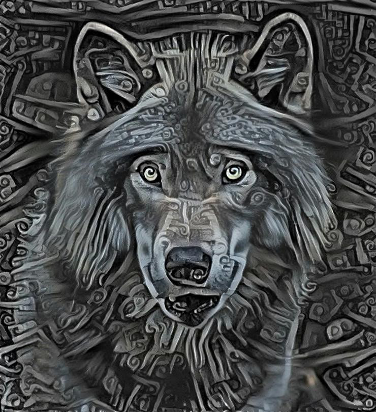 Tribal wolf