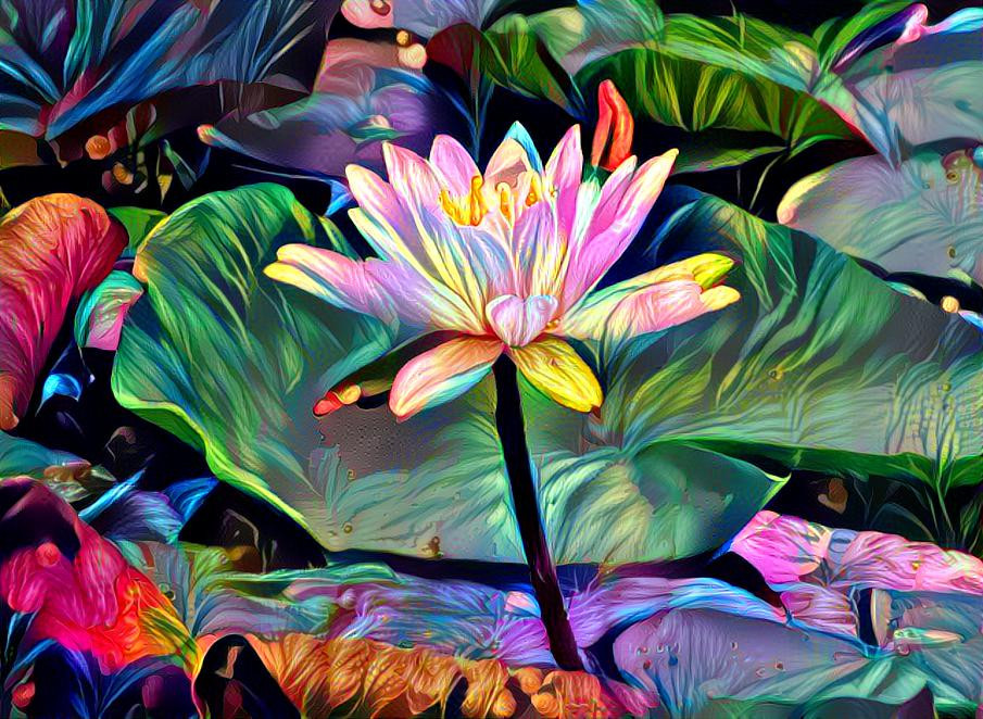 Water Lily on a Pond