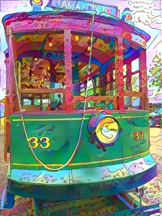 Street Car deep dream 2