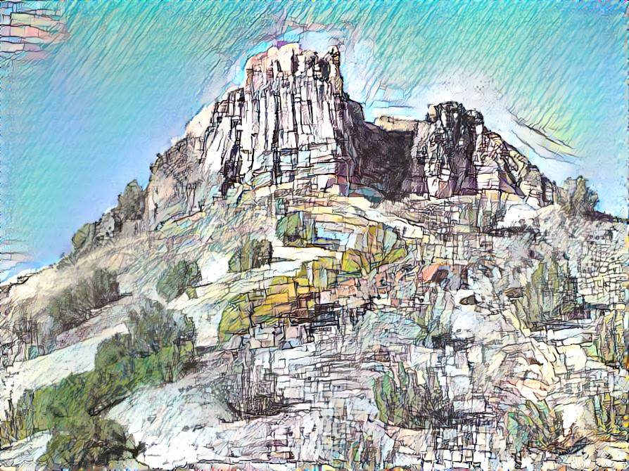 Rock Formation, NM--Castle on the Hill