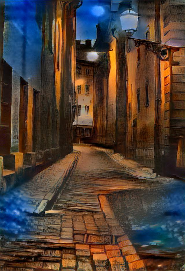 alley at night