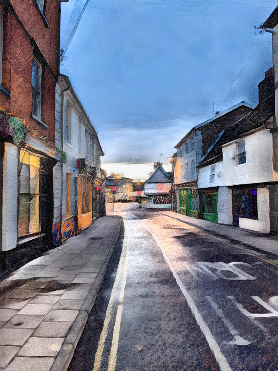 My high street, after a downpour 