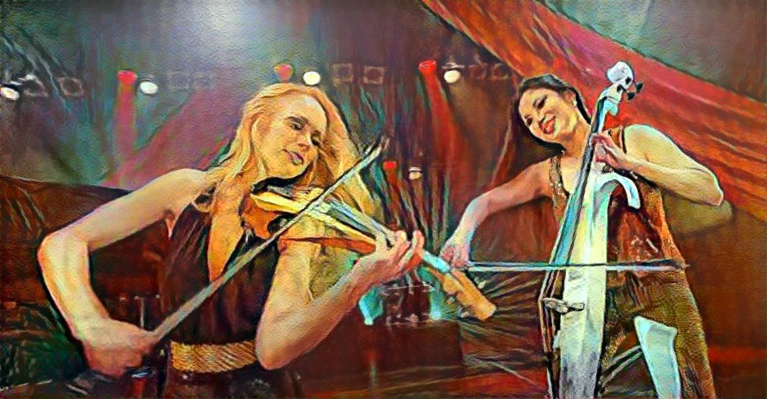 Violinist Carolina Campbell feat cellist Tina Guo