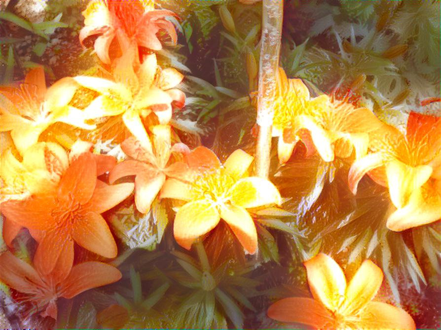 orange flowers