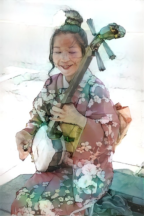 Ryoko, Japanese busker playing in Bytown Market Ottawa Canada