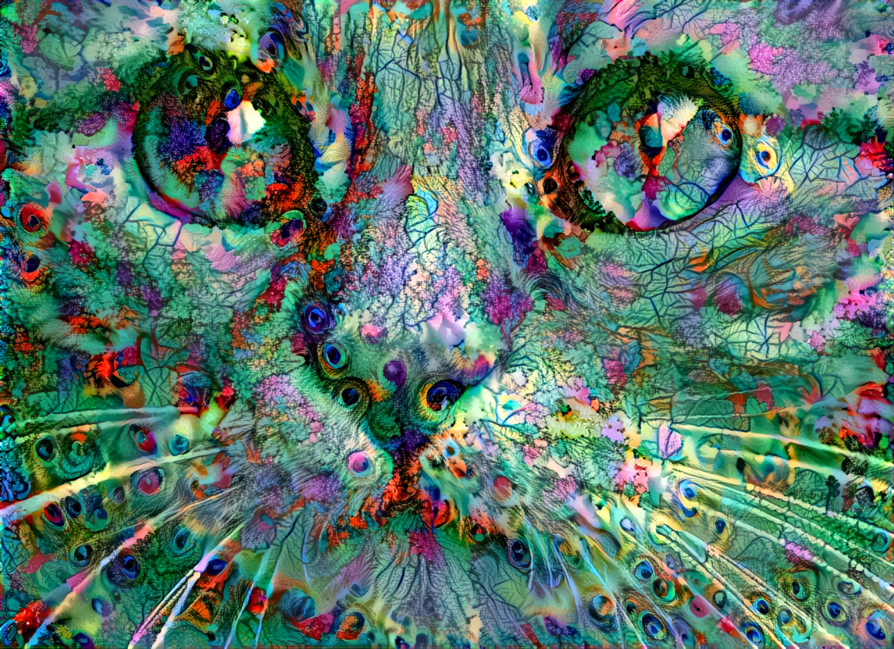 Peacock cat