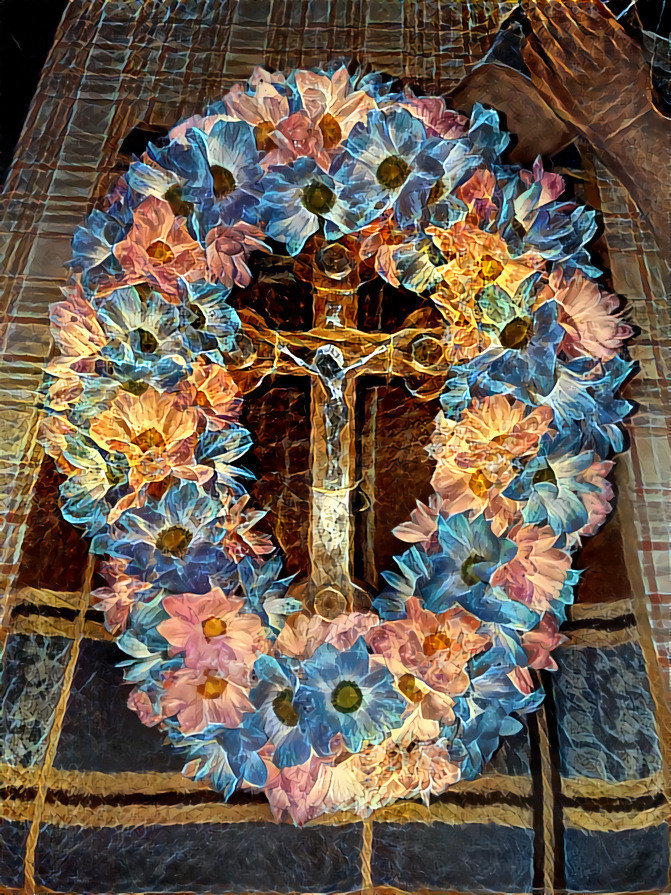 Holy Crucifix decorated for the feast of the Cross