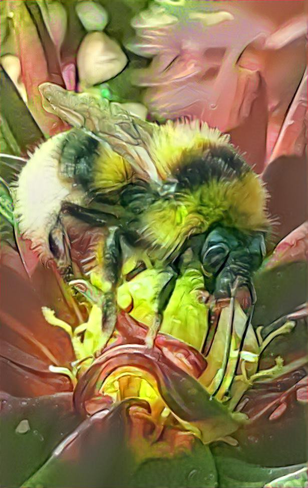 Bumblebee feeding