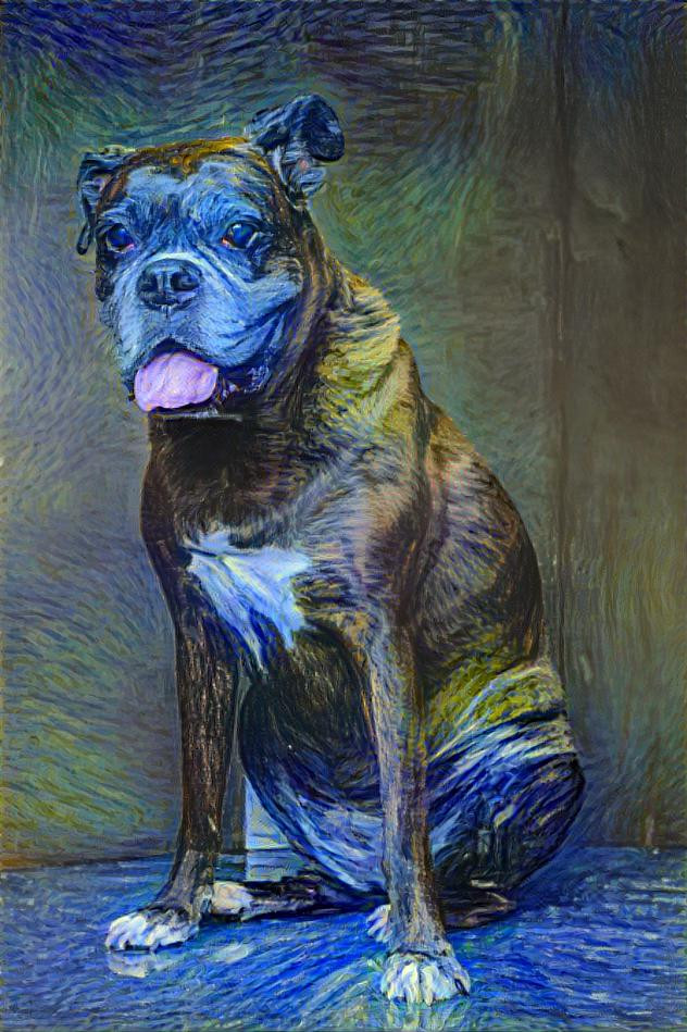 Bella in a painterly pawtrait