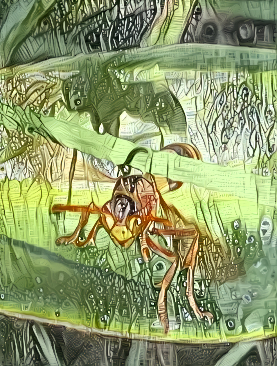 Wasp on leaf