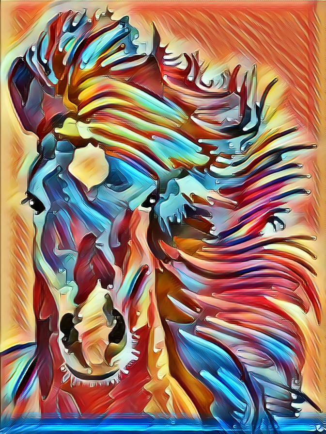 Abstract horse